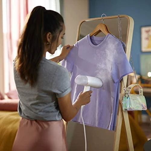 Philips 3000 serijos rankinis garintuvas STH3020/10 Kompaktiškas ir sulankstomas Paruoštas naudoti per ~30 sekundžių 1000W, iki 20g/min. Nereikia lyginimo lentos