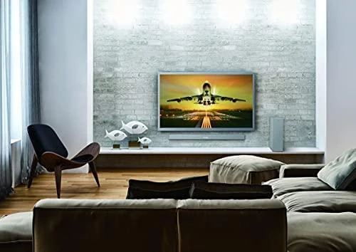 Namų kino sistema „Philips Soundbar“ garsiakalbis TAB8505/10, maks. 240 W. Integruotas žemųjų dažnių garsiakalbis, Dolby Atmos®, suderinamas su DTS Play-Fi, jungiasi su balso asistentais