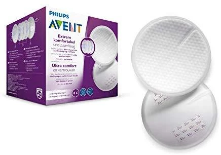 Vienkartinės maitinančios įklotės Philips Avent 60 vnt dienai ir naktį