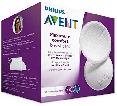 Vienkartinės maitinančios įklotės Philips Avent 60 vnt dienai ir naktį