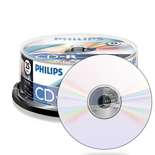 1x25 Philips CD-R 80Min 700MB 52x SP