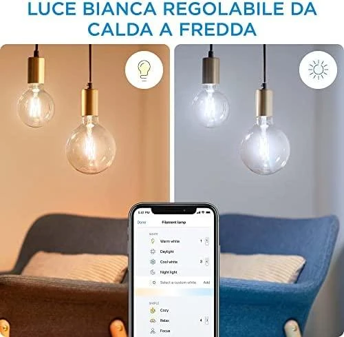 WIZ WI-FI BLE 60W G125 E27 927-65 CL 1PF/6