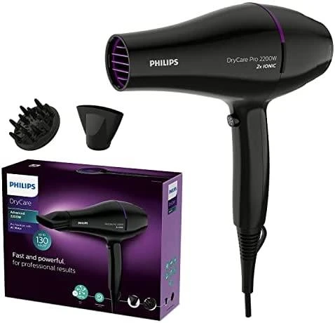 Plaukų džiovintuvas Philips DryCare „Pro“ BHD274/00, Juodos spalvos