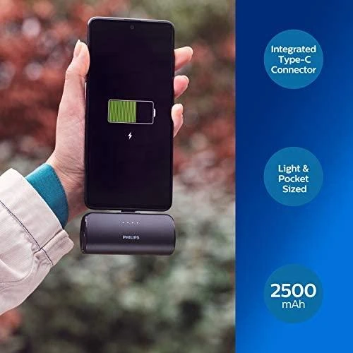 Philips 2500 mAh USB-C maitinimo blokas