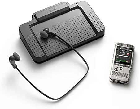Philips DPM 6700 diktofonas su ausinėmis ir įkrovimo stotele