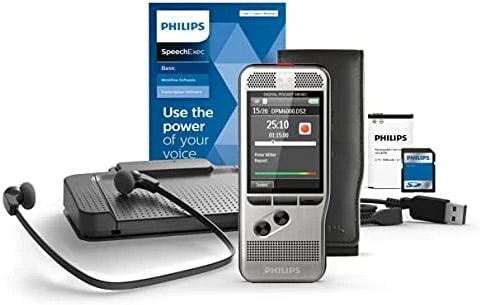 Philips DPM 6700 diktofonų komplektas su priedais