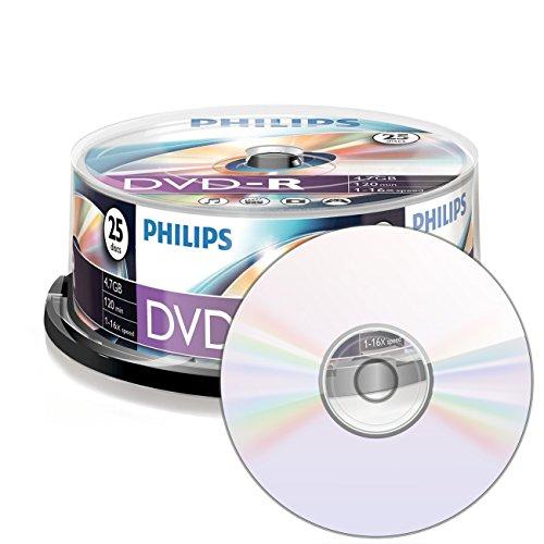 1x25 Philips DVD-R 4,7GB 16x SP