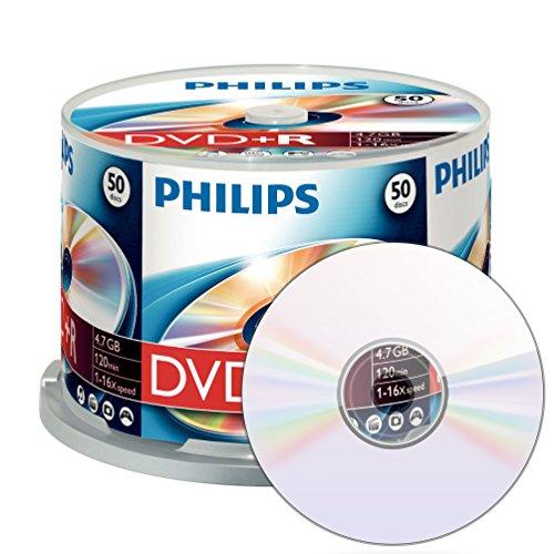 1x50 Philips DVD+R 4,7GB 16x SP