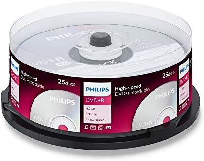 1x25 Philips DVD+R 4,7GB 16x SP
