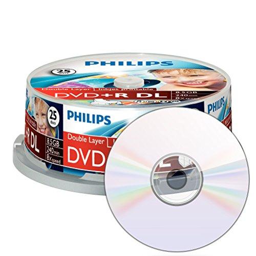 1x25 Philips DVD+R 8,5GB DL 8x IW SP