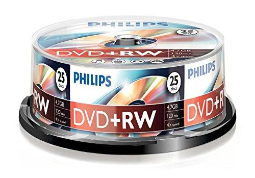 1x25 Philips DVD+RW 4,7GB 4x SP