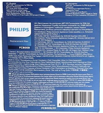 Philips FC8009/01 siurblio priedas / reikmuo Dulkių siurbliui šluotai Filtras