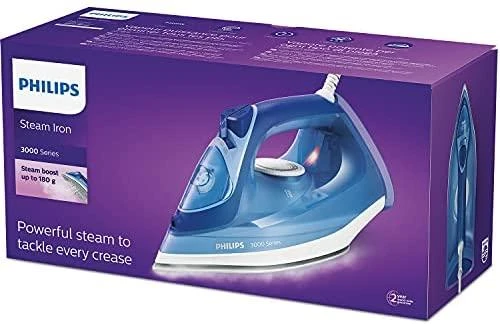 Philips | Lygintuvas | DST3031/20 | Garų lygintuvas | 2400 W | Vanduo tank capacity 300 ml | Continuous steam 40 g/min | Steam boost performance 180 g/min | Dark Mėlyna