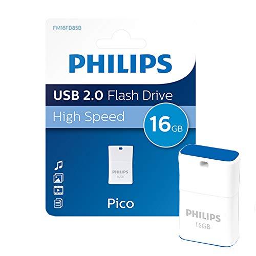 <p>„Philips“ USB 2.0 16 GB „Pico“ leidimas, vandenyno mėlyna spalva</p>