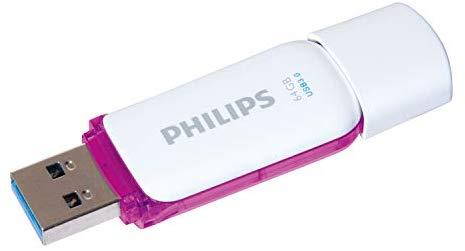 USB atmintinė Philips USB 3.0 64GB Snow Edition Magic Violetinė