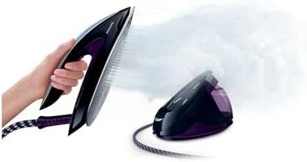 Lygintuvas su garų generatoriumi Philips GC9650/80 (2400W; spalva violetinė)