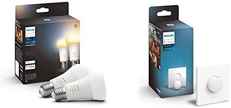 „Philips WA 11W A60 E27“ 2 vnt. pakuotė | E27 | 11 W | Nuo šiltos iki vėsios, balta 2200K–6500K | „Bluetooth“ ir „Zigbee“