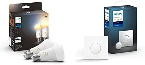 „Philips WA 11W A60 E27“ 2 vnt. pakuotė | E27 | 11 W | Nuo šiltos iki vėsios, balta 2200K–6500K | „Bluetooth“ ir „Zigbee“
