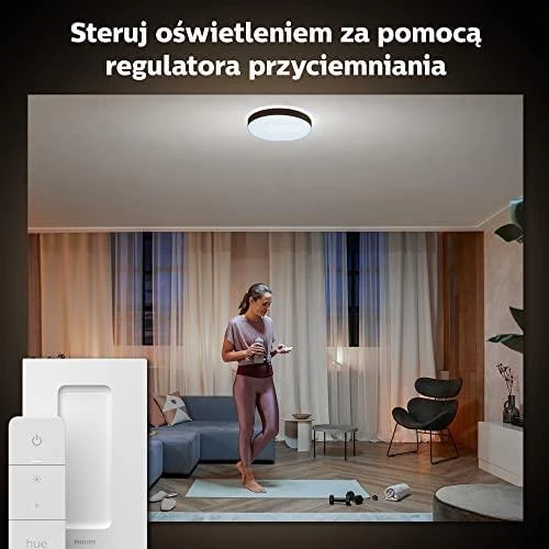 Lubinis šviestuvas Philips Hue Enrave juodas L