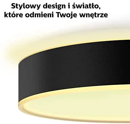 Lubinis šviestuvas Philips Hue Enrave juodas M