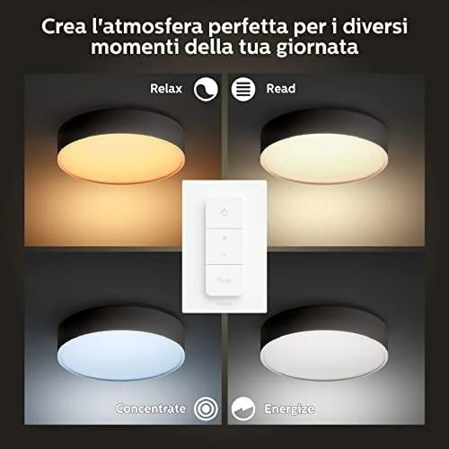 Lubinis šviestuvas Philips Hue Enrave juodas S