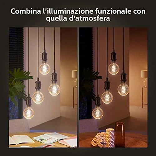 Philips Hue Baltas Ambiance LED G125 lempa E27 Zigbee, Bluetooth