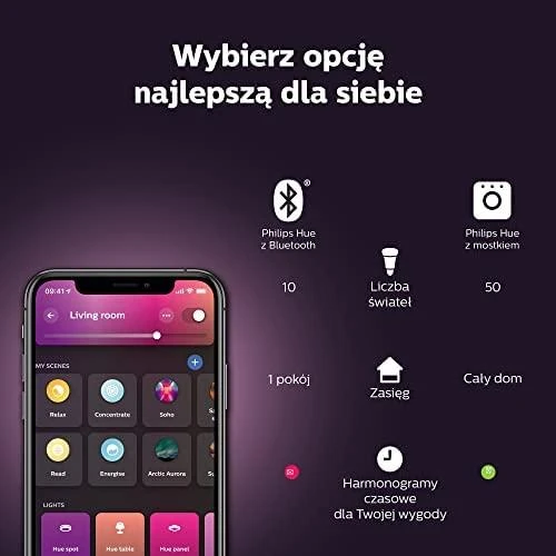 Lubinis šviestuvas Philips Hue Xamento L lubos baltos