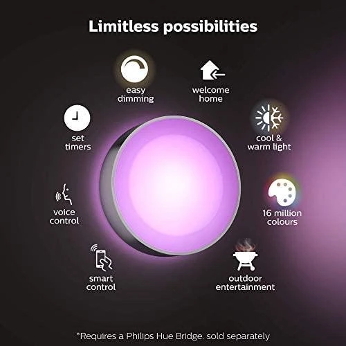 Philips Hue Sieninis lauko šviestuvas Daylo