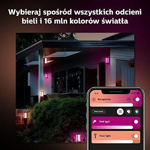 Philips Hue Baltas and colour ambience „IMPRESS” ATRAMINIS LAUKO ŠVIESTUVAS