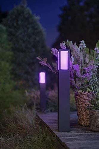 Philips Hue Impress stulpinis lauko šviestuvas (Baltas ir spalvotas)