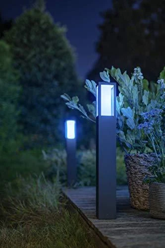 Philips Hue Impress stulpinis lauko šviestuvas (Baltas ir spalvotas)