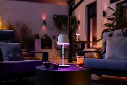 Philips Hue Baltas & Color Ambiance Go nešiojama stalinė lempa balta