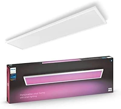 Lubinis šviestuvas „Philips Hue Surimu“ stačiakampis skydelis | 100 W | Baltas ir spalva 2000-6500 Atspalvis Baltas Color Ambiance | Bluetooth