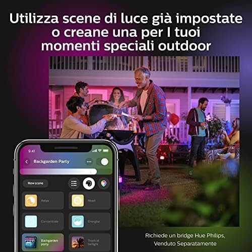 „Philips Hue“ | Šviesos juostelė | „Hue Baltas“ ir spalvų aplinka | 37,5 W | Baltas ir spalvota šviesa