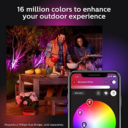 Philips Hue Taškinis lauko šviestuvas Lily (Baltas ir spalvotas)