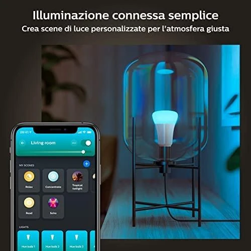 Philips Hue WCA 6,5W A60 E27, 4vnt pakuotė | E27 | 6,5 W | RGBW 2000-6500K | Bluetooth ir Zigbee