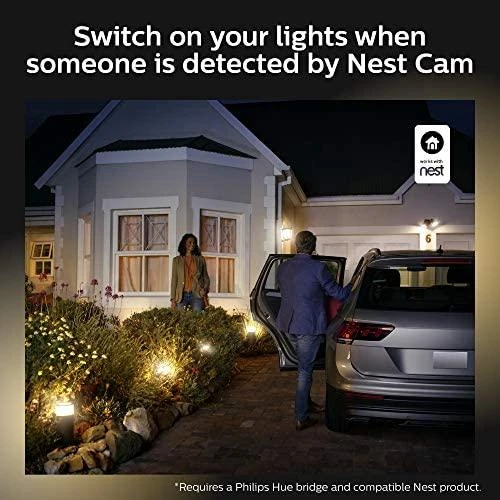 Sieninis šviestuvas „Philips Hue Welcome Outdoor Floodlight“ | Šiltas baltas