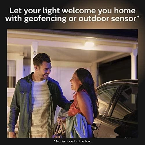 Sieninis šviestuvas „Philips Hue Welcome Outdoor Floodlight“ | Šiltas baltas
