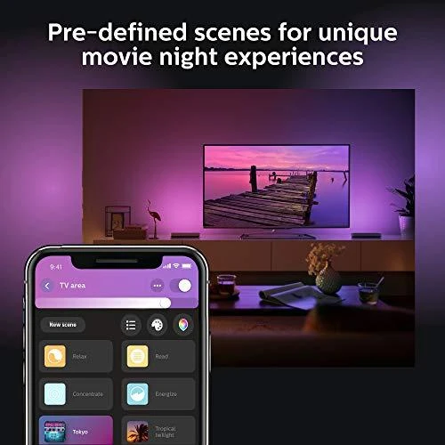 Philips Hue Dviejų šviestuvų juostų Play komplektas (Balta ir spalvota)
