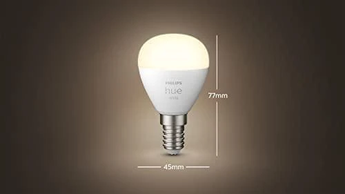 Philips Hue Lamp E14 5.7WW BT rutulinis 2 pak