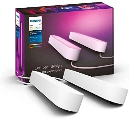 Philips Hue Dviejų šviestuvų juostų Play komplektas (Balta ir spalvota)