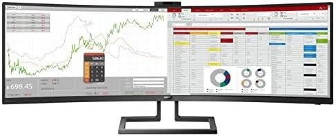 Monitorius Philips 499P9H/00 48,8" (124 cm), Juodos spalvos