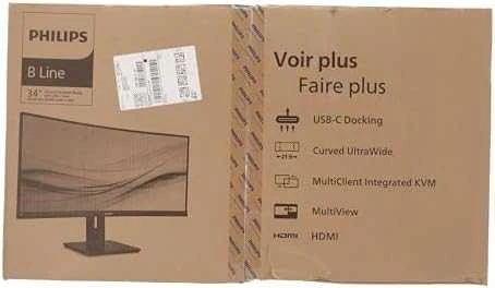 Monitorius Philips 346B1C/00, 34", VA, Lenktas, 3440 x 1440, 21:9, 5 ms, 100 Hz
