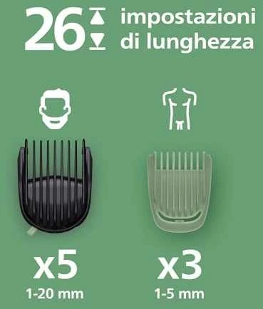 Barzdaskutė Plaukų kirptuvas Philips All-in-One Trimmer 7000 Series | MG7961/15