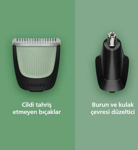 Plaukų, barzdos ir nosies plaukų kirpimo mašinėlė - barzdaskirpė Philips MG3920/15