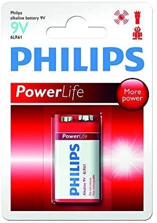 Philips Power Alkaline baterija 6LR61P1B/10