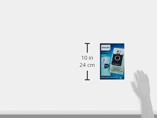 Philips s-bag Dulkių siurblių maišeliai FC8022/04 4 x dulkių maišeliai Vienas standartas tinka visiems Antialerginiam filtravimui