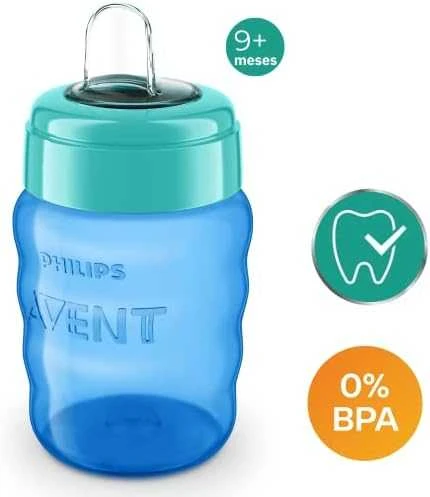 Philips AVENT 260 ml 9+ mėn. EASY SIP neišsipilanti gertuvė, mėlyna