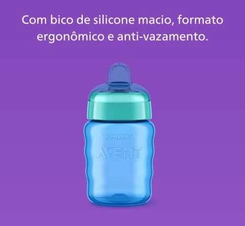 Philips AVENT 260 ml 9+ mėn. EASY SIP neišsipilanti gertuvė, mėlyna