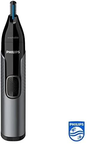 Philips series 3000 Patogi nosies, ausų ir antakių kirpimo mašinėlė NT3650/16 100 % atspari vandeniui, dvipusė apsaugos sistema